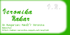 veronika makar business card